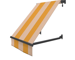 Balkonmarkise med håndsving