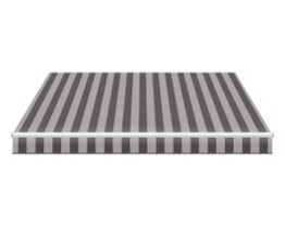 Stribet terrassemarkise