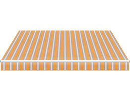 Markise til terrasse hvid