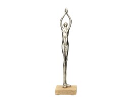 Dekoration Silver Woman II wys. 52 cm