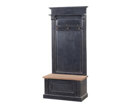 Entremøbel Bradford til entre 79x45x210 gammel sort &amp; naturlig