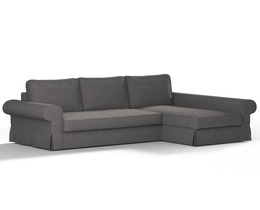 Backabro sovesofa med chaiselongbetræk