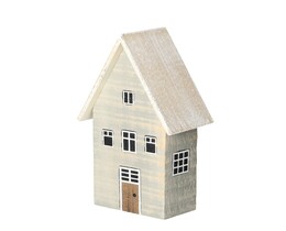 Dekoracja Snow House 19cm hvid grå