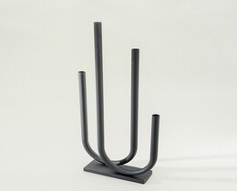 Świecznik metal skulptur Skulptur 30x9x69 cm