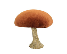 Dekoracja Velvet Champignon 10 cm orange
