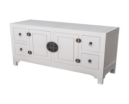 Kommode Moderne 137x45x76cm hvid