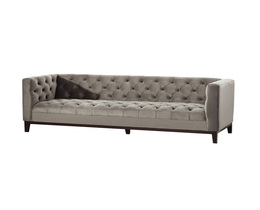 Sofa Velvet Elite grå 3-personers