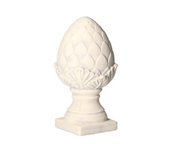 Dekoracja kegle 32 cm hvid
