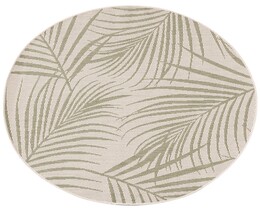 Dywan Lineo beige/junglegrøn 120cm