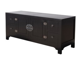 Kommode Moderne 137x45x76cm sort