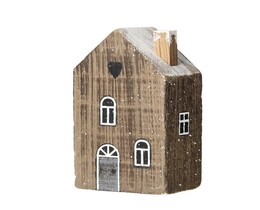 Dekoracja Snow House 12cm mørkebrun