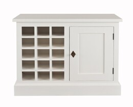 Vinskab Brighton 85cm hvid