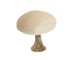 Dekoracja Velvet Champignon 10 cm beige