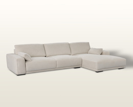 Sofa Silkeborg creme hvid højre
