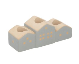 Świecznik Huse 13x5x7cm grå