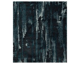 Dywan Softness nær sort/påfugleblå 120x170cm