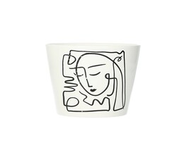 Låg til urtepotte Face II 12cm
