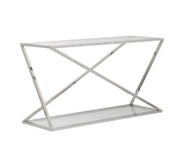 Konsolbord Vertigo sølv 120x40x80cm