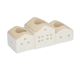 Świecznik Hauses 13x5x7cm hvid