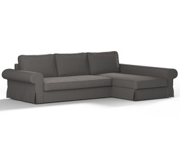 Backabro sovesofa med chaiselongbetræk