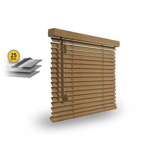 Bamboo blinds 25mm with a rope ladder