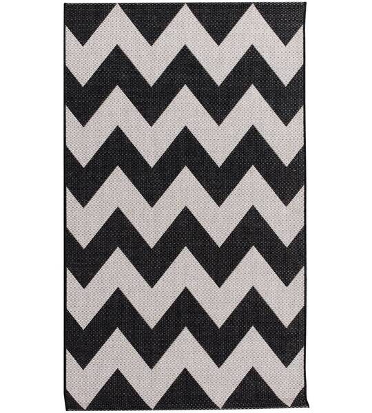 Dywan Modern Chevron black/beige160x230cm