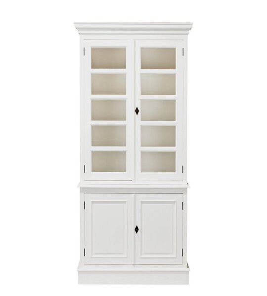 Display cabinet Milton with 4 with shelves 100x40x220cm