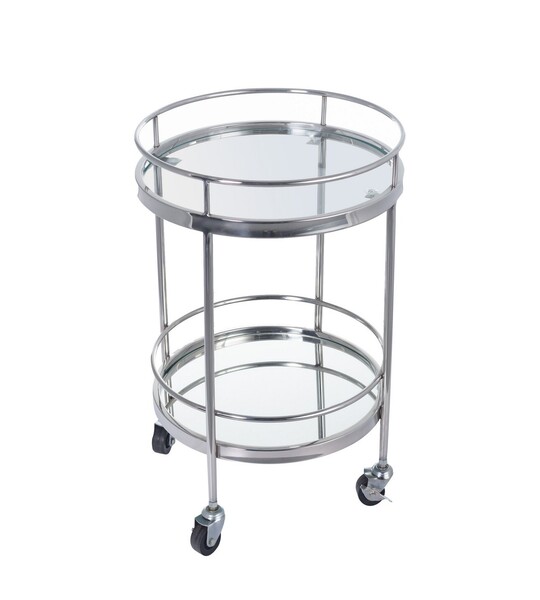 Bar cabinet Lliquore height 62cm silver