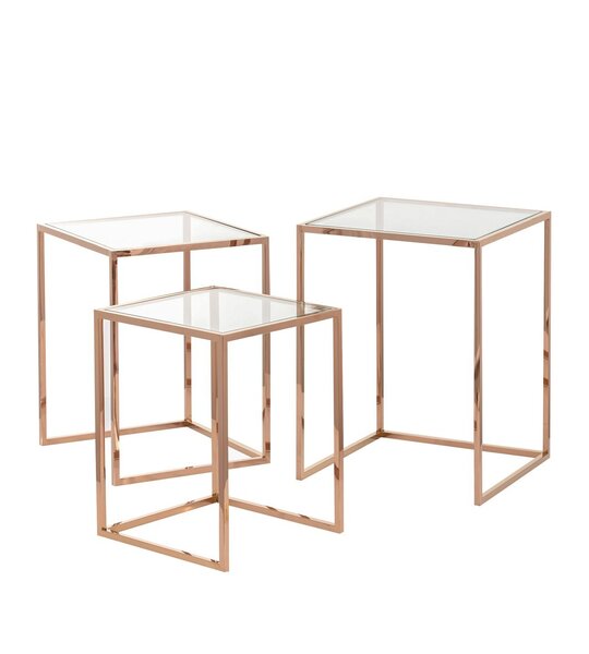 Set of tables Rush rose gold