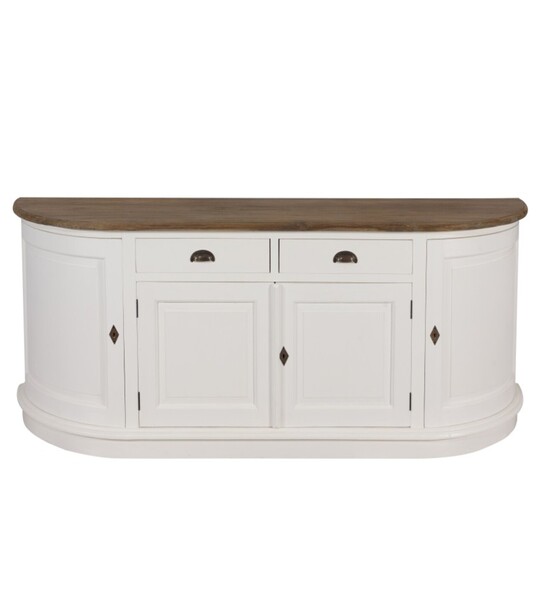 Chest of drawers Brighton 4 doors + 2 drawers white&natural