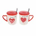 Set mugs Beautiful Love and with with lid 350ml