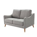 Sofa Venuste grey linen 2-seater