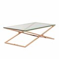 Coffee table Flavio rose gold 130x70x41cm